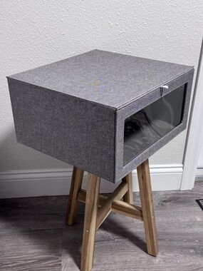 Cambridge Drop-Front Sweater Box in Grey - The Container Store EUC